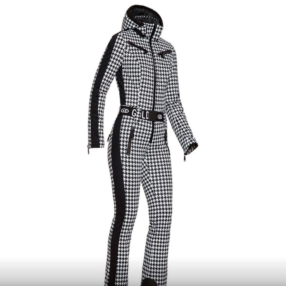 Goldbergh France Houndstooth-Print Shell Ski Suit